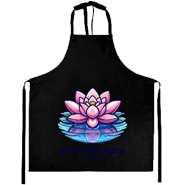Discover nner Harmony Lotus - Serene Water & Flower Design Aprons