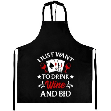 Discover Contract Bridge Card Game Drink Wine Aprons
