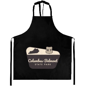 Discover Columbus-Belmont State Park Kentucky Welcome Sign Aprons