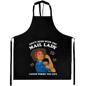 Discover African American Postal Worker Mail Lady Funny Aprons