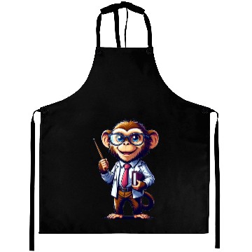 Discover Cute Monkey Teacher Aprons