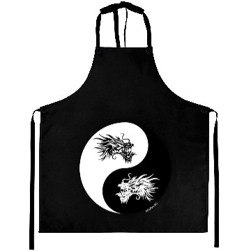 Discover Yin and Yang Dragon Circle Aprons