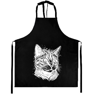 Discover Pretty Cat In Vintage Design Aprons