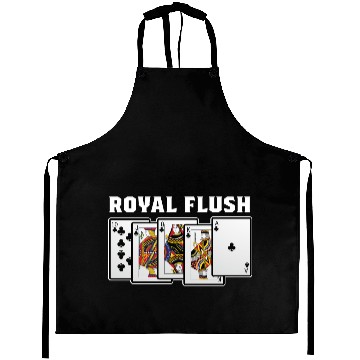 Discover Royal Flush Gambler Or Card Player Gift Aprons