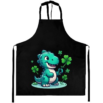 Discover St. Patrick's Day Dino Aprons