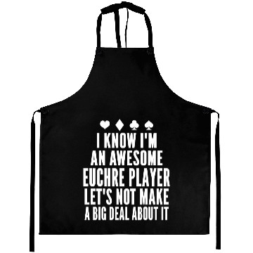 Discover Euchre card funny euchre Aprons