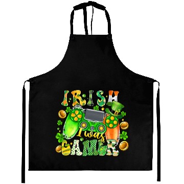 Discover Irish I Was Gamer Aprons