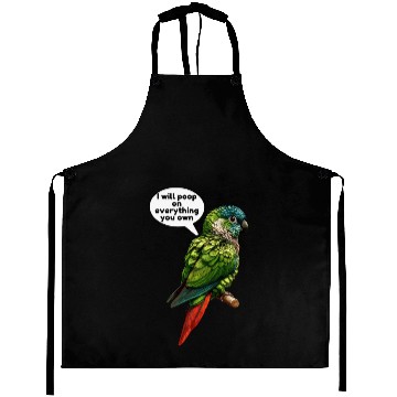 Discover Green Cheeked Conure meme funny Aprons