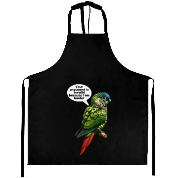 Discover Green Cheek Conure Meme Funny Conure Parrot Aprons