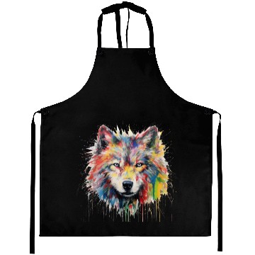 Discover Grafitti Wolf Aprons