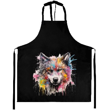 Discover Grafitti Wolf Aprons