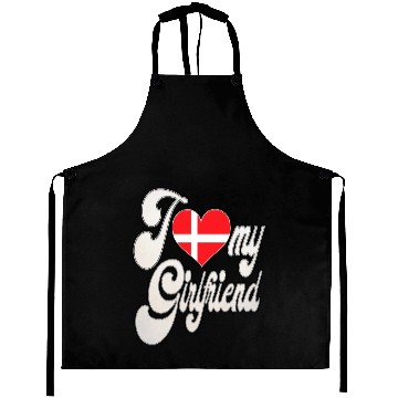 Discover DenmarkI Love My Danish Girlfriend Aprons