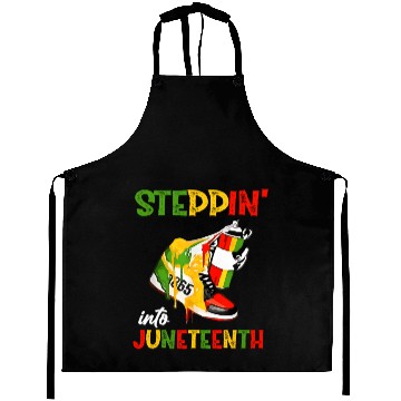 Discover Stepg Into Junenth 1865 Pride Black African Americ Aprons