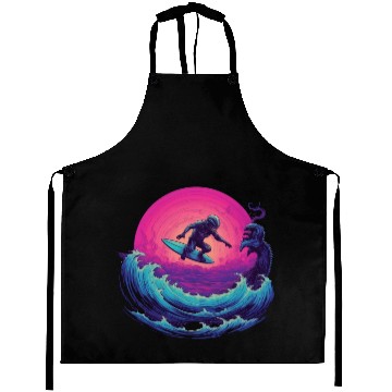 Discover Dangerous Planet Surfing, Alien Creature Encounter Aprons
