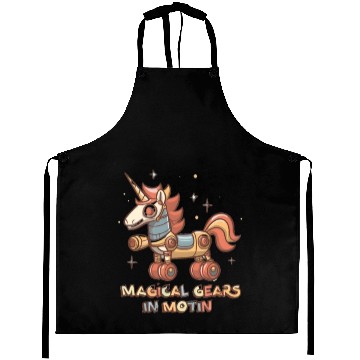 Discover Robot Unicorn: Magical gears in motion Aprons