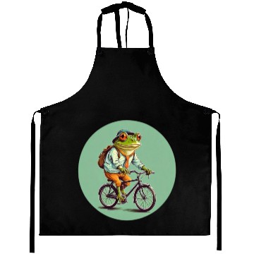Discover Frog Riding Bike Aprons