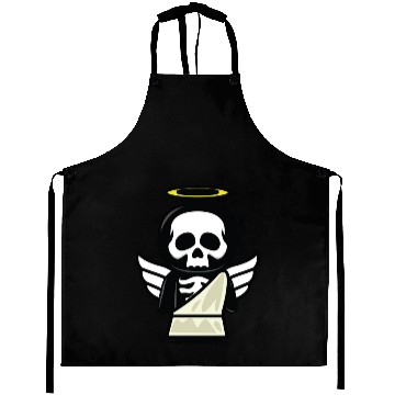 Discover Funny angel skull halloween costume Aprons