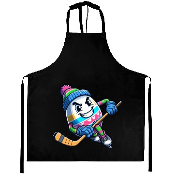Discover Easter Egg Hockey - Unique Gift for Players Aprons