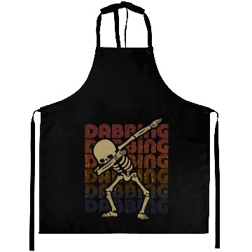 Discover Dabbing Skeleton Type Rainbow Aprons