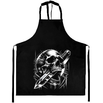 Discover Radiant Edge: Skull with Combat Knife Aprons