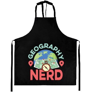 Discover Geography Nerd History Professor Gift Aprons