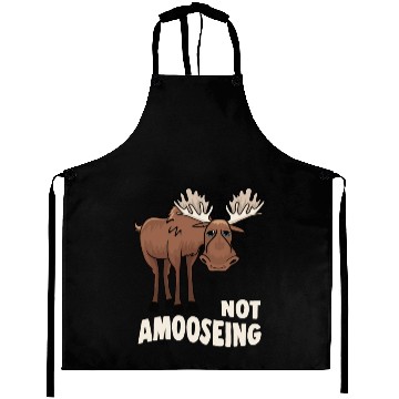 Discover Not Amooseing Cool Moose Aprons