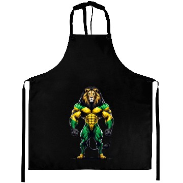 Discover Jamaica lion reggae music Aprons