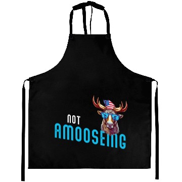 Discover Not Amooseing Cool Moose Aprons