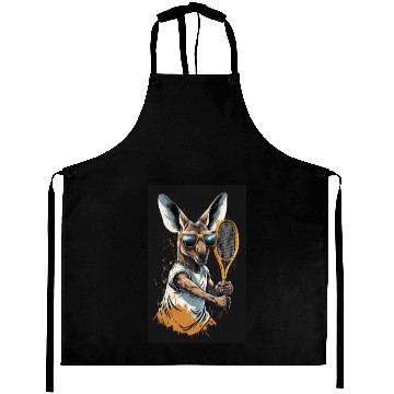 Discover Kangaroo play tennis Aprons