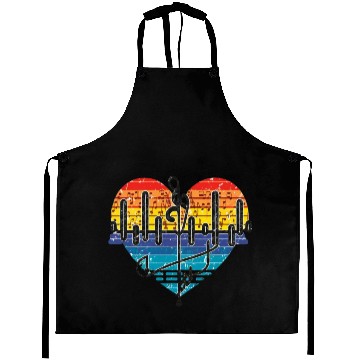 Discover Valentine's day heartbeat Aprons