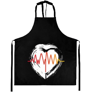 Discover Valentine's day heartbeat Aprons