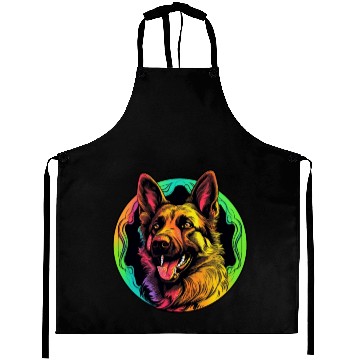 Discover German Shepherd Funny Dog Halloween Costume Trick Aprons