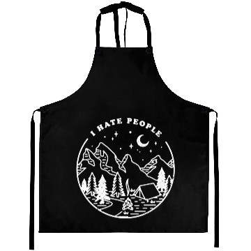 Discover I Hate People Nature Mountain Outdoor Aprons