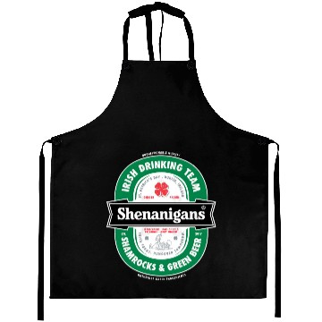 Discover Saint Patrick s Day Shenanigans Beer Label Aprons