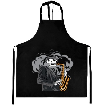 Discover Death Song Saxophonist Gift Aprons