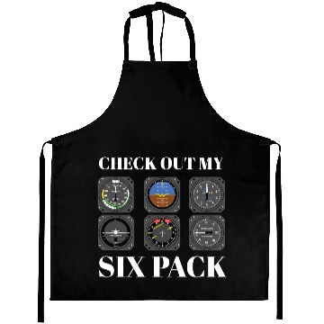 Discover Funny Pilot Six Pack Aviation Flight Simulation Aprons