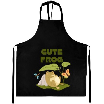 Discover Green Enjoy Life Frog Aprons