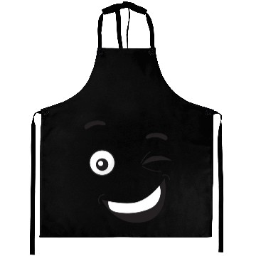 Discover happy face with wink Aprons