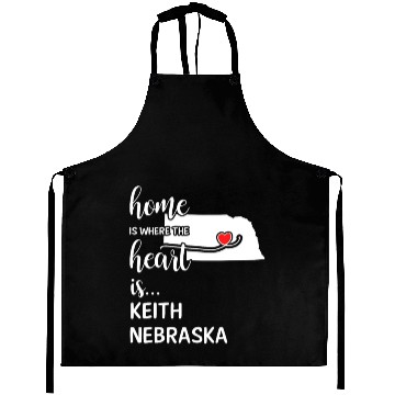 Discover Keith County Nebraska Is Where My Heart Is Gift Aprons