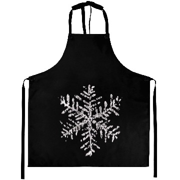Discover Vintage Snowflake Winter Holiday Gifts White Aprons