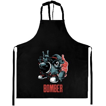 Discover Street Style Bomber Rocket Aircraft Aprons