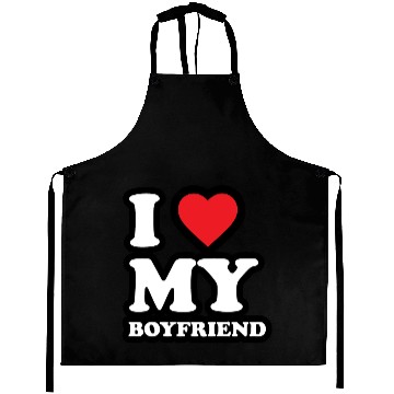 Discover I love my Boyfriend Aprons