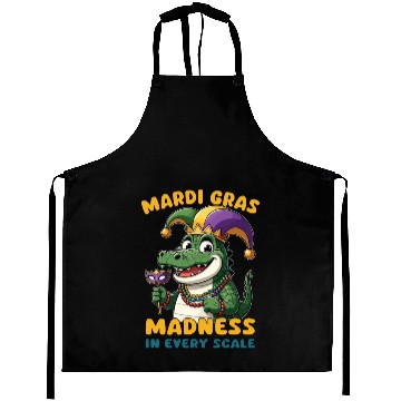Discover Mardi Gras Crocodile Masquerade Lover Aprons