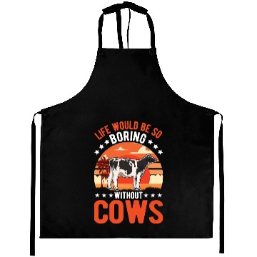 Discover Cow Cattle Breeder Farmer Cows Aprons
