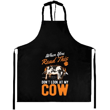 Discover Cow Gift Farmer Cattle Breeder Cows Aprons