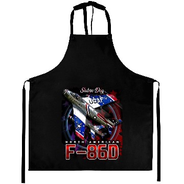 Discover F86D Sabre Dog Vintage Us Air Force Fighter Aircra Aprons
