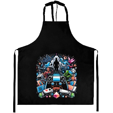 Discover Gamer's Galaxy Aprons