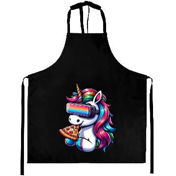 Discover Unicorn VR: Rainbow Pizza Universe Aprons