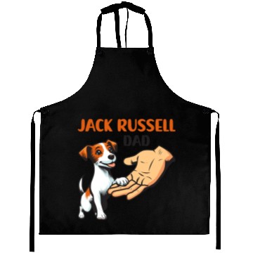 Discover Jack Russell Terrier Dad Typography Aprons