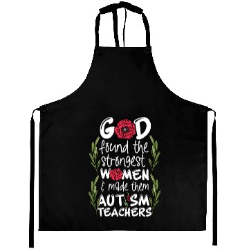 Discover Woman Autism Teacher Aprons